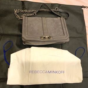 Rebecca Minkoff NWOT Grey Suede Crossbody